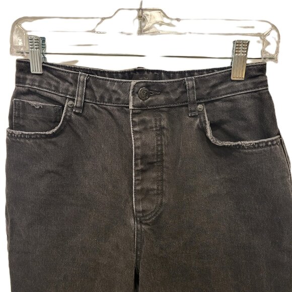 Tailor Made Black Jeans Size 27 High Waist Wide Leg - Picture 5 of 11